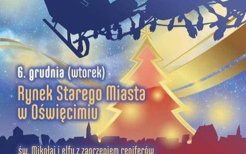 OŚWIĘCIM. Mikołaj i dzieci zapalą światełka na wielkiej choince w Rynku