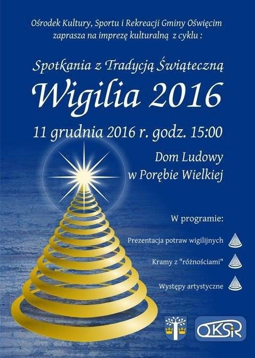 PORĘBA WIELKA. Zaśpiewają kolędy, skosztują świątecznych przysmaków