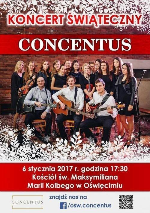 OŚWIĘCIM. Zaproszenie do wspólnego kolędowania z Concentusem