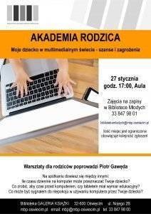 OŚWIĘCIM. Dziecko w wirtualnym świecie. Warsztaty dla rodziców