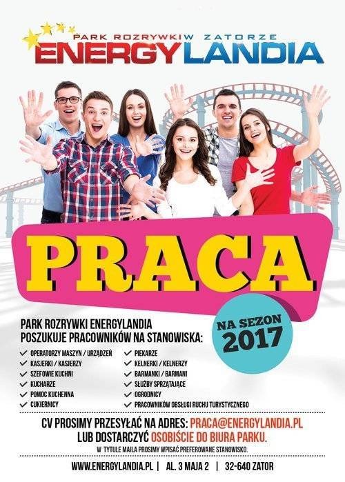 ZATOR. Energylandia szuka chętnych do pracy. Jest w czym wybierać