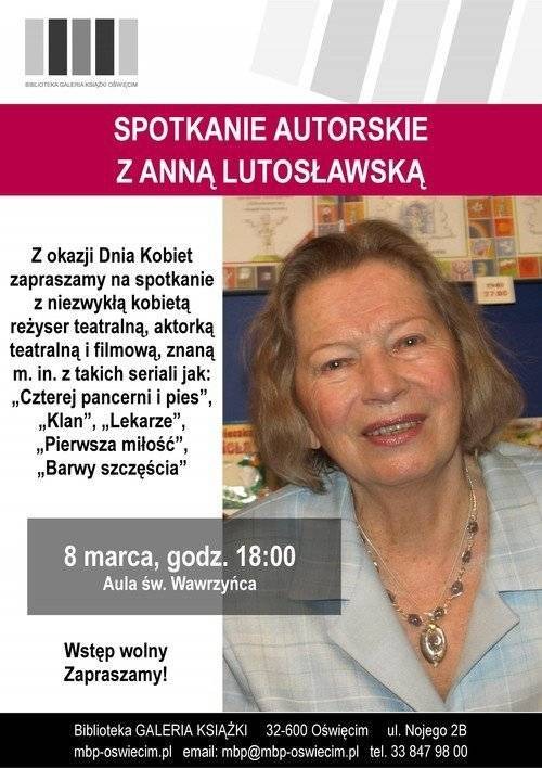 OŚWIĘCIM. Anna Lutosławska, kobieta wielu talentów w Galerii Książki