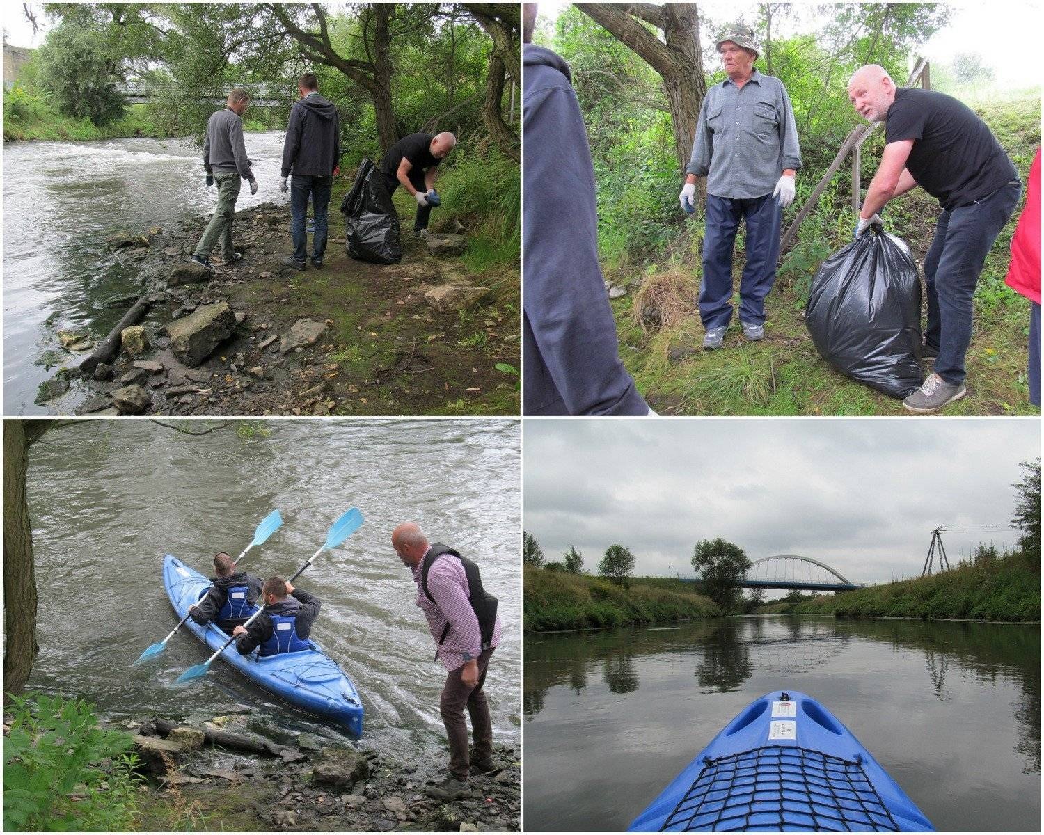 CHEŁMEK. Grupa zapaleńców posprzątała nabrzeże Przemszy