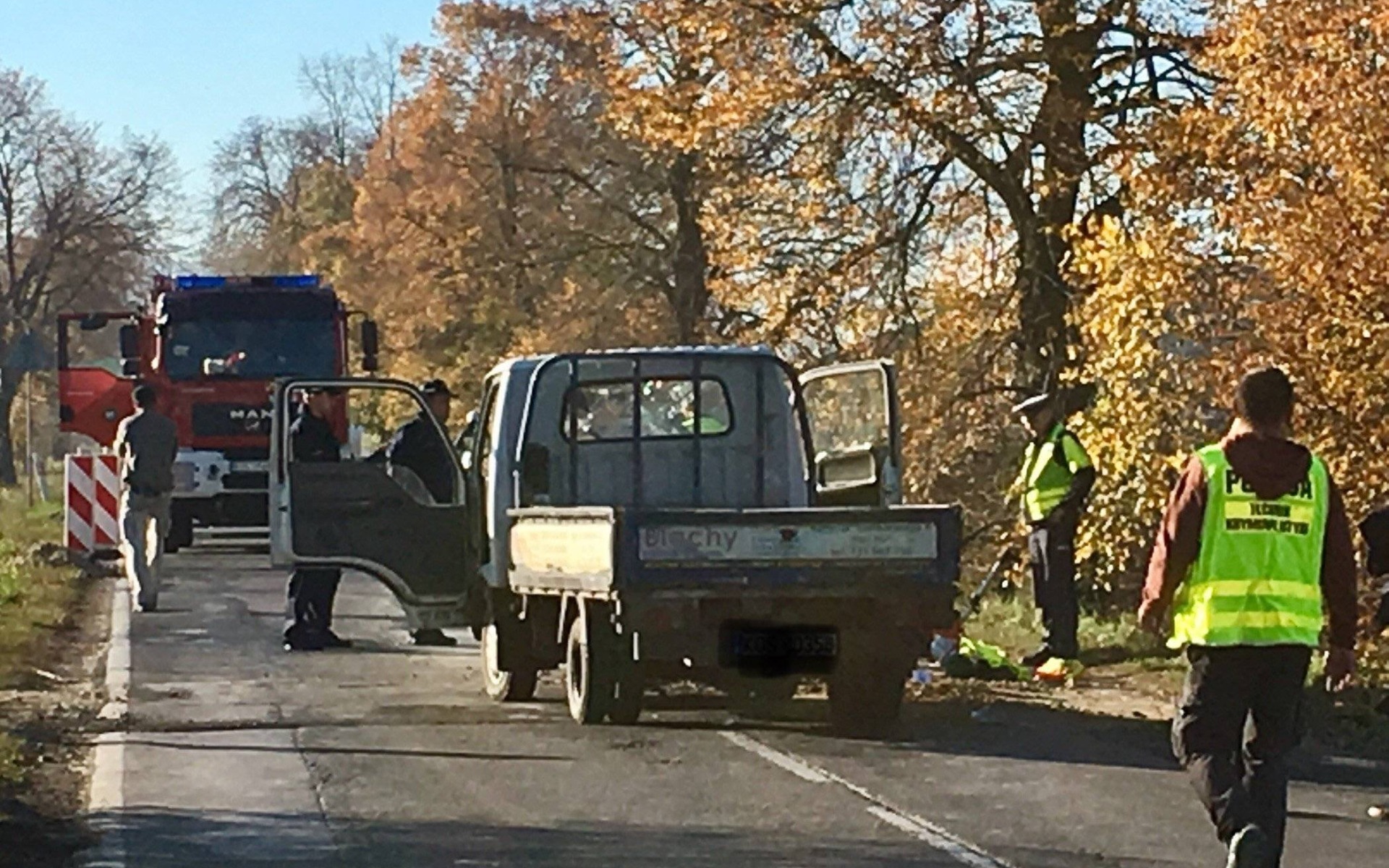 NOWA WIEŚ. 63-latek zginął pracując na drodze