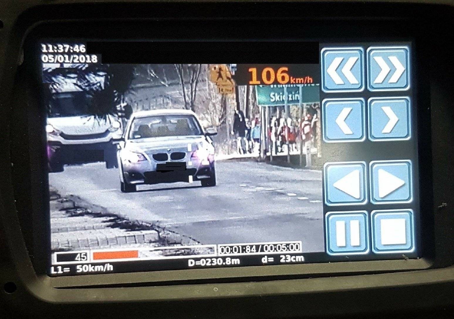 ZASOLE. Stracił prawko na trzy miesiące. Policjanci wykorzystali nowoczesny wideoradar.