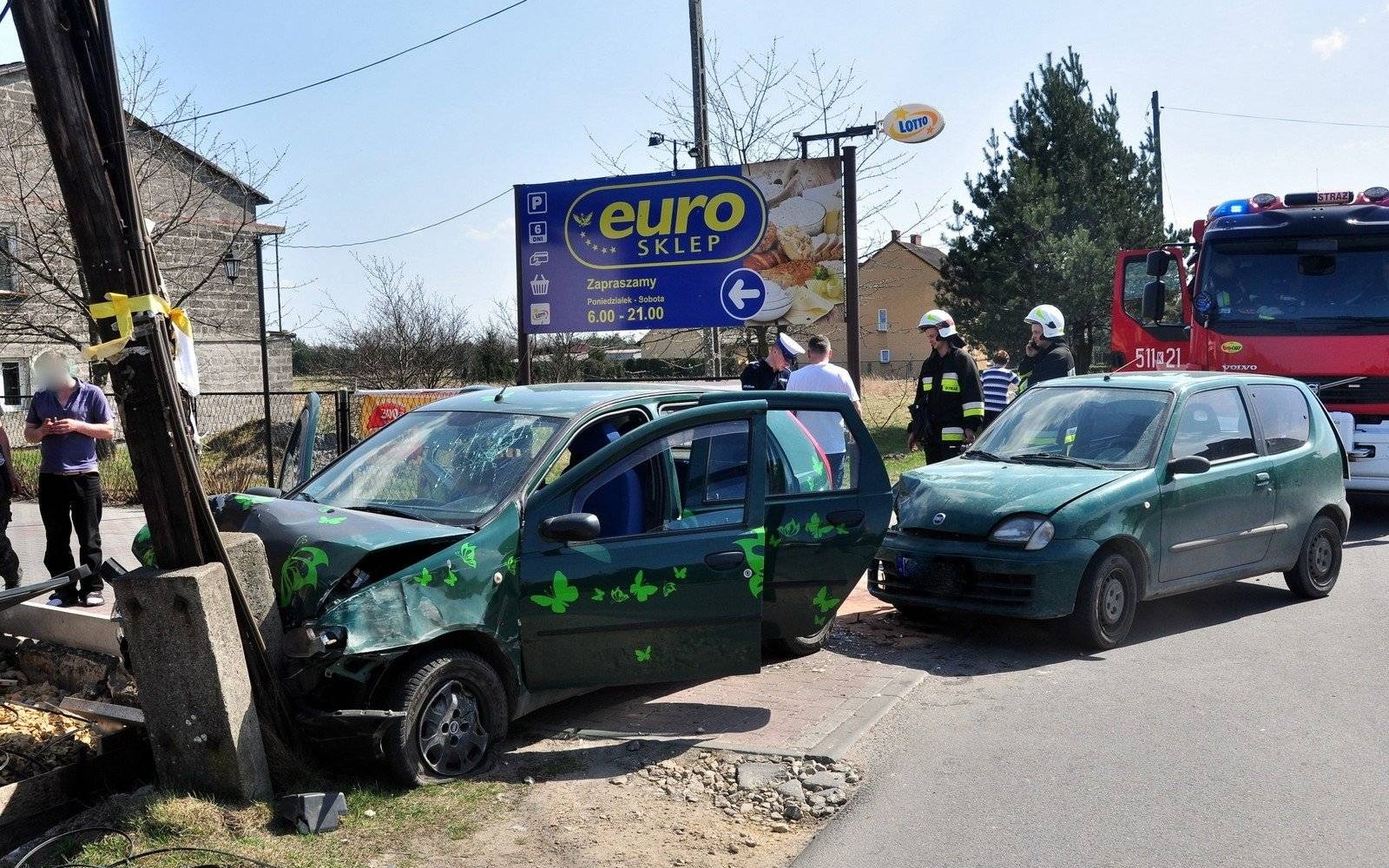 ŁĘKI-GORZÓW. Najechał na tył chevroleta, którym podróżowała kobieta w ciąży