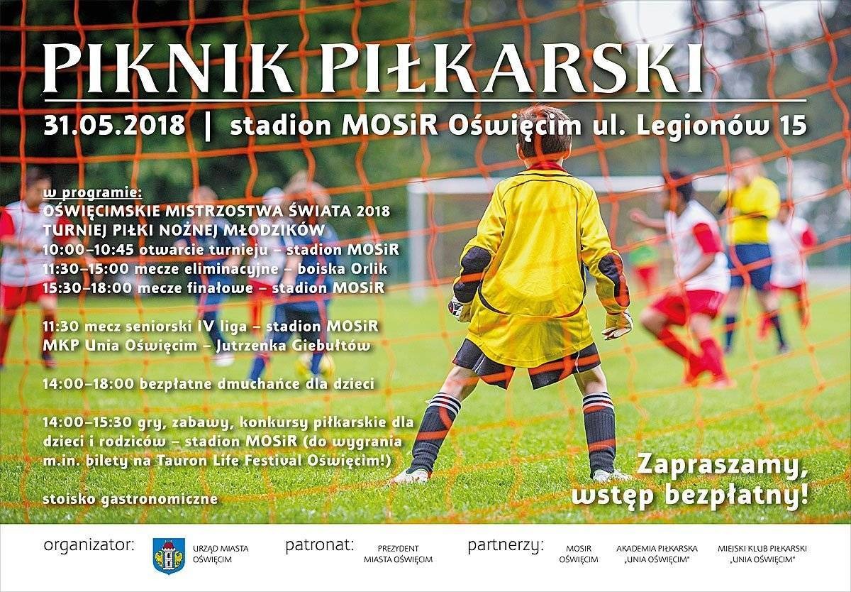 OŚWIĘCIM. Piknik Piłkarski i inne atrakcje na stadionie MOSiR-u