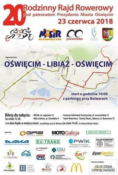 OŚWIĘCIM. Jubileuszowy rajd rowerowy