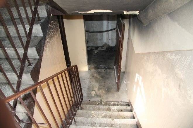 KĘTY. Pożar w bloku. Konieczna była ewakuacja mieszkańców