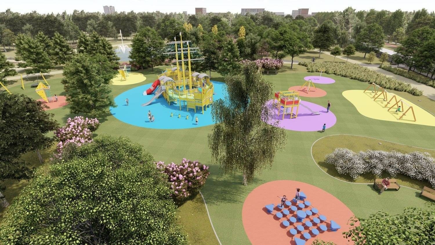 OŚWIĘCIM. Statek piracki w Parku Pokoju. Zostaje "wieloryb", a miasteczko zmieni lokalizację