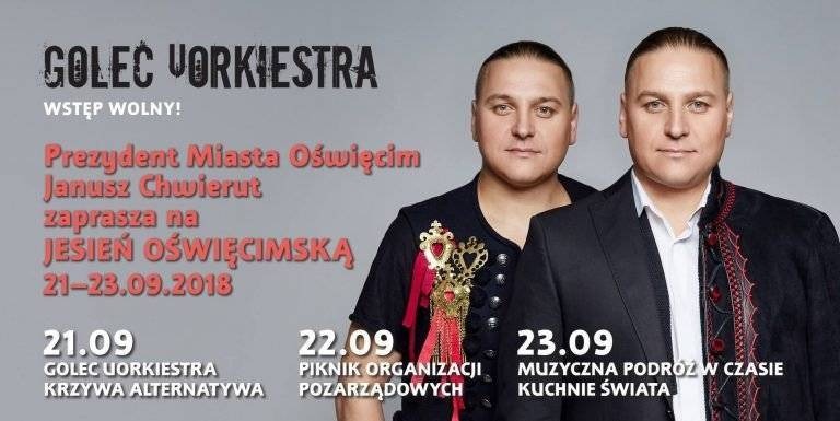 OŚWIECIM. Golec uOrkiestra na dobry początek Jesieni Oświęcimskiej