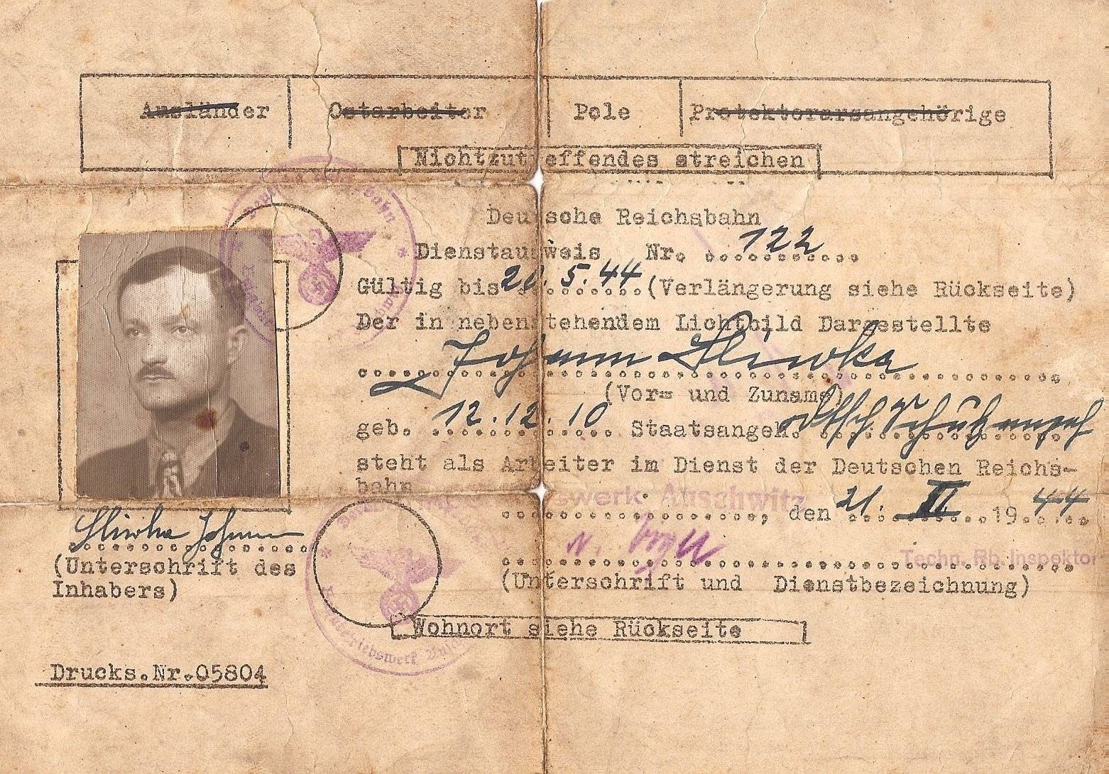 HISTORIA. Bohaterski kolejarz z Auschwitz