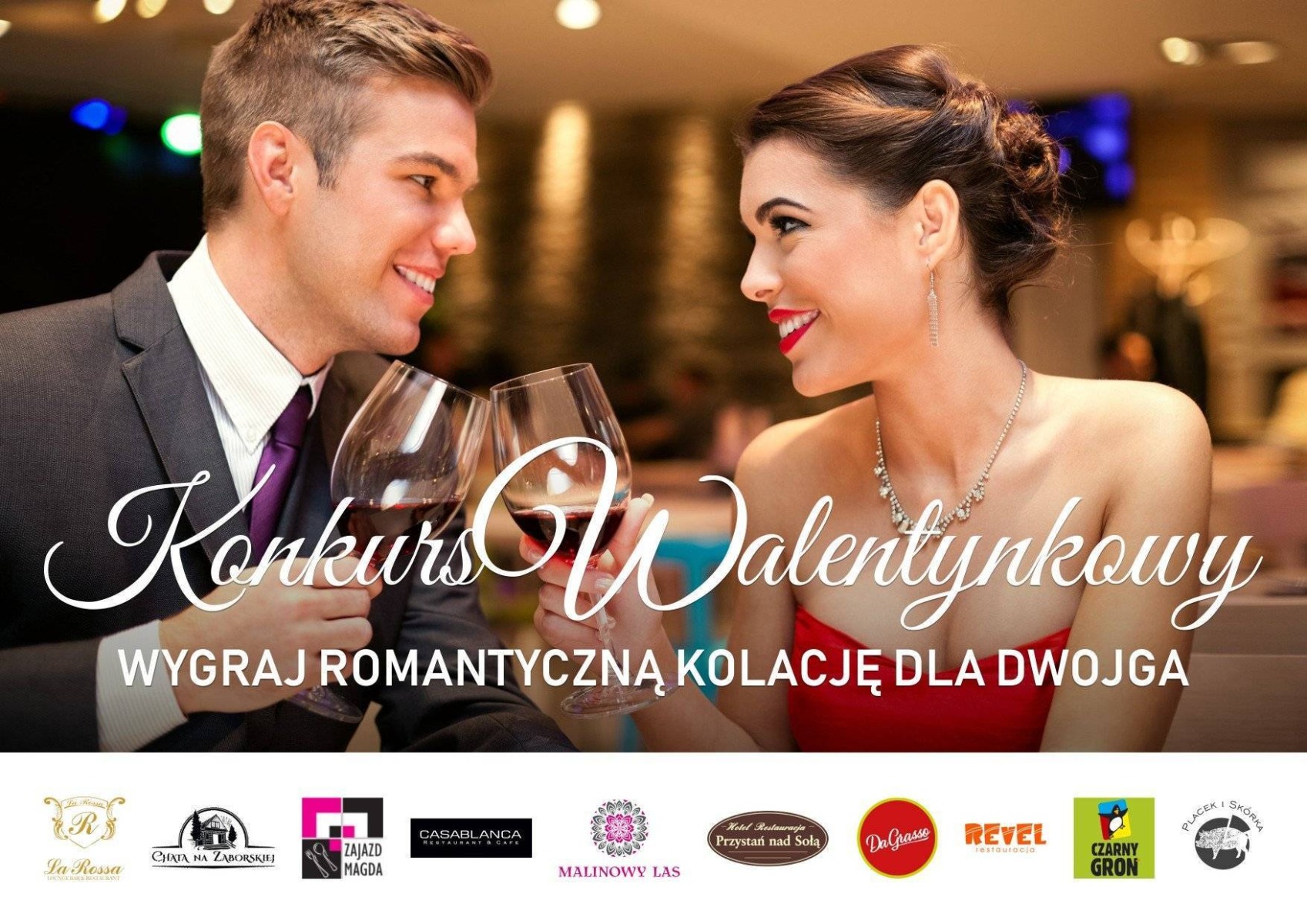 KONKURS WALENTYNKOWY. Wygraj romantyczną kolację dla dwojga