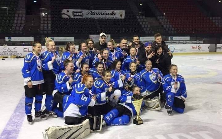 KOBIECY HOKEJ. Unitki w brązowym kolorze