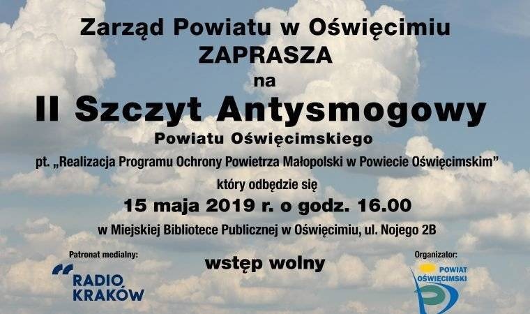OŚWIĘCIM. II Szczyt Antysmogowy Powiatu Oświęcimskiego już jutro