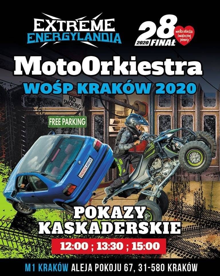 KRAKÓW-ZATOR. MotoOrkiestra WOŚP z Energylandią