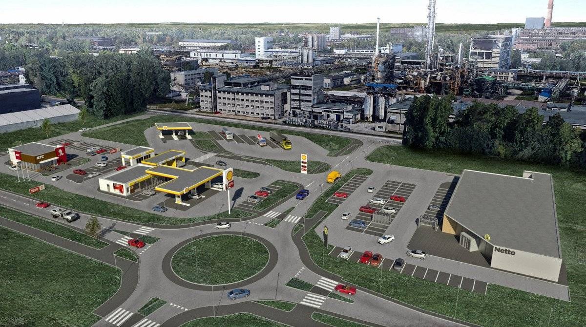 OŚWIĘCIM. Powstaje „Port Oświęcim”. Kolejna stacja paliw, restauracja i market…