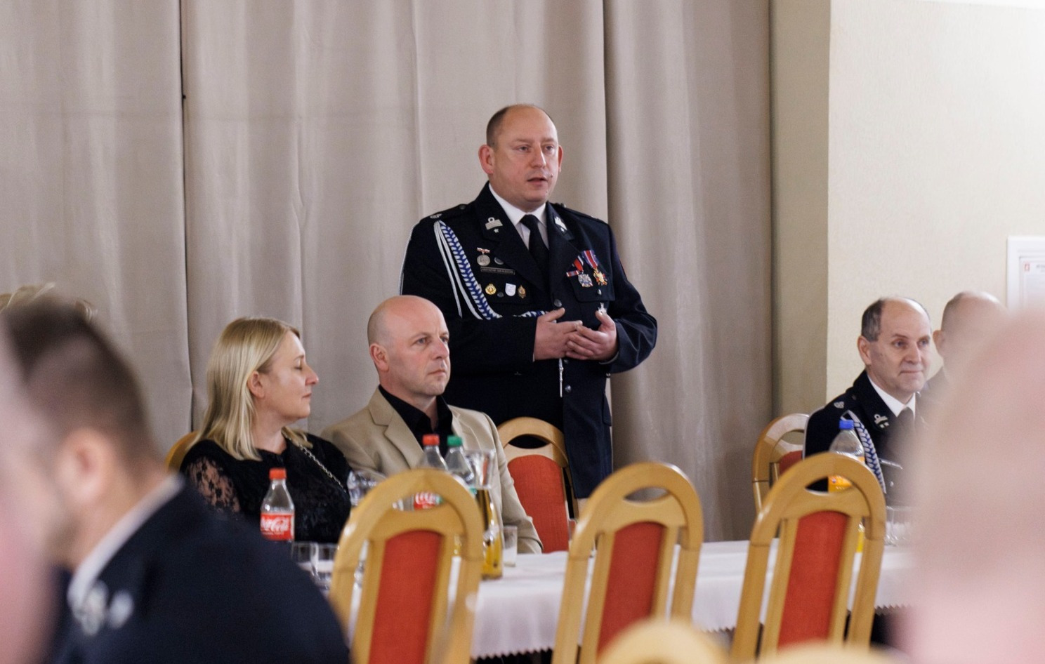 Noworoczne spotkanie strażaków w Brzeszczach. Wojewoda dziękował za służbę