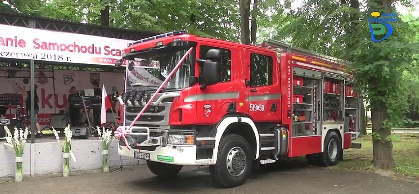 Nowy wóz dla brzeszczańskiej OSP - FOTO, VIDEO - InfoBrzeszcze.pl