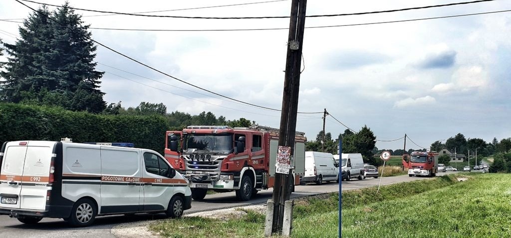 Uszkodzony rurociąg gazowy- strażacy ewakuowali mieszkańców -FILM/FOTO- InfoBrzeszcze.pl
