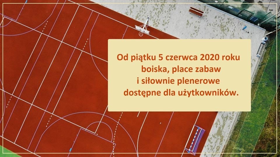 Boiska, place i siłownie otwarte dla użytkowników - InfoBrzeszcze.pl