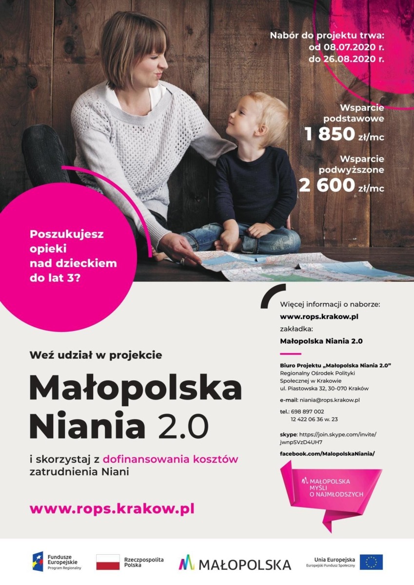 Nabór do projektu Małopolska Niania 2.0 - InfoBrzeszcze.pl
