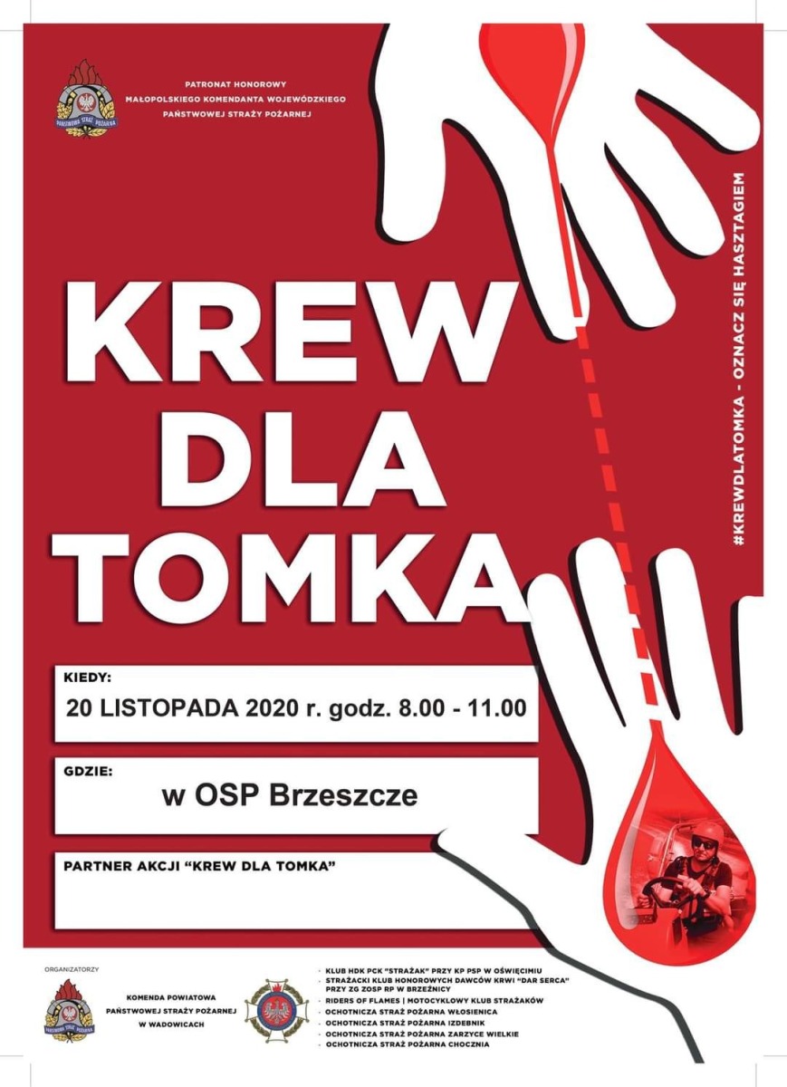 Wielka akcja krwiodawstwa dla Tomka Kożucha - InfoBrzeszcze.pl