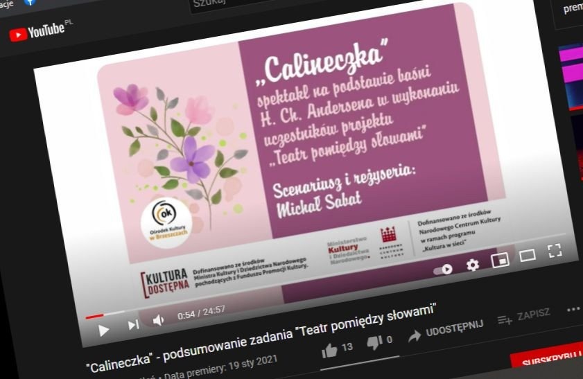 Spektakl 'Calineczka' podsumował projekt dofinansowany przez Ministerstwo - InfoBrzeszcze.pl