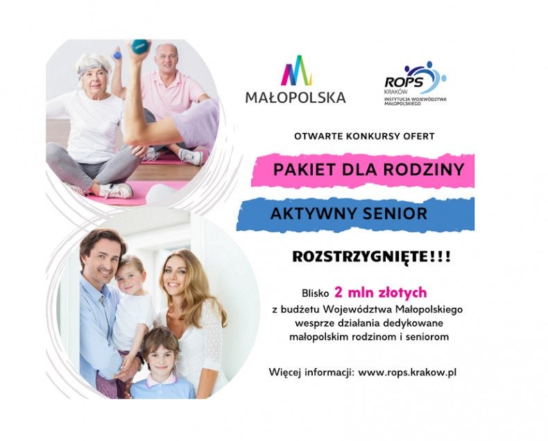 Blisko 2 mln zł na wsparcie działań przeznaczonych małopolskim rodzinom i seniorom - InfoBrzeszcze.pl