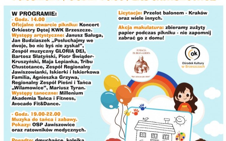 Piknik charytatywny Fundacji im. Brata Alberta. Cel: budowa domu dla niepełnosprawnych - InfoBrzeszcze.pl