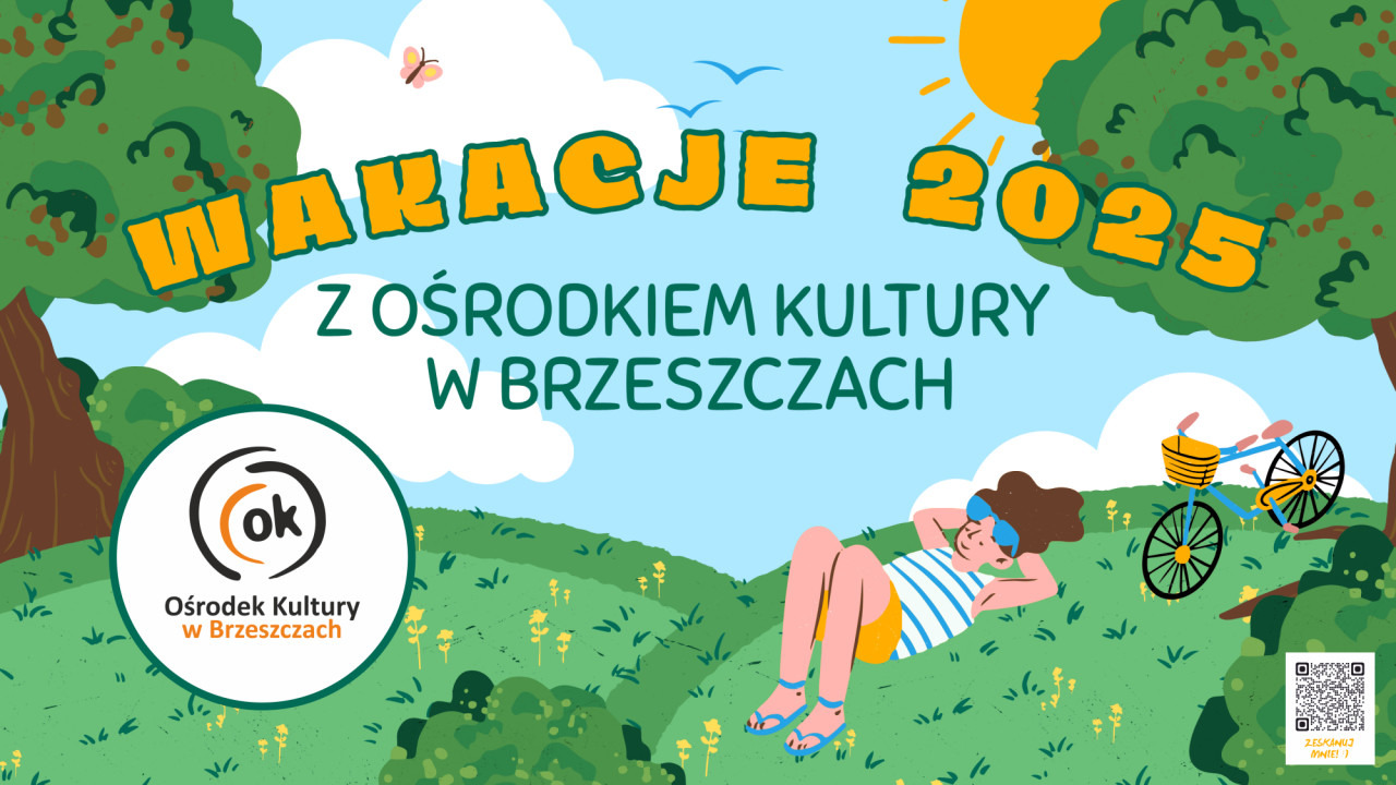 wakacyjna oferta Ośrodka Kultury w Brzeszczach na lipiec i sierpień 2025 roku – w formie czytelnego zestawienia: - InfoBrzeszcze.pl