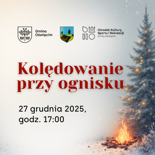 Kolędowanie przy ognisku w Zaborzu