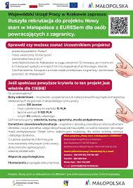 Trwa rekrutacja do Projektu: „Nowy start w Małopolsce z EURESem".