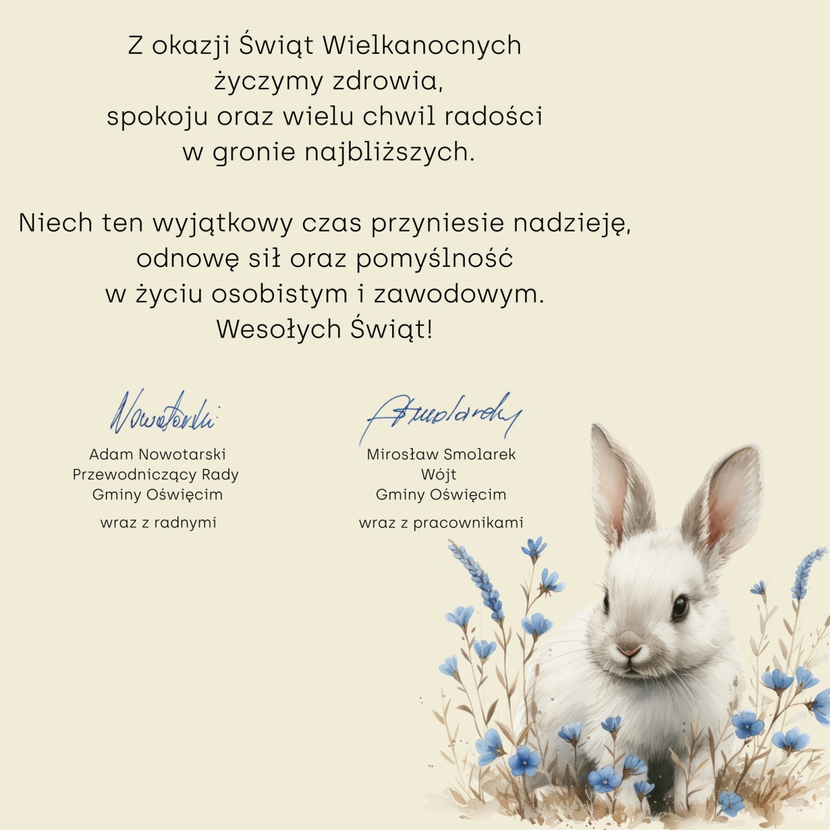 Życzenia z okazji Świąt Wielkanocnych