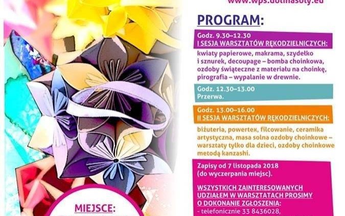 Wolne miejsca na warsztatatch podczas Festiwalu " Wieś pełna skarbów"