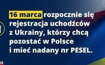 Nadanie nr PESEL dla obywateli Ukrainy