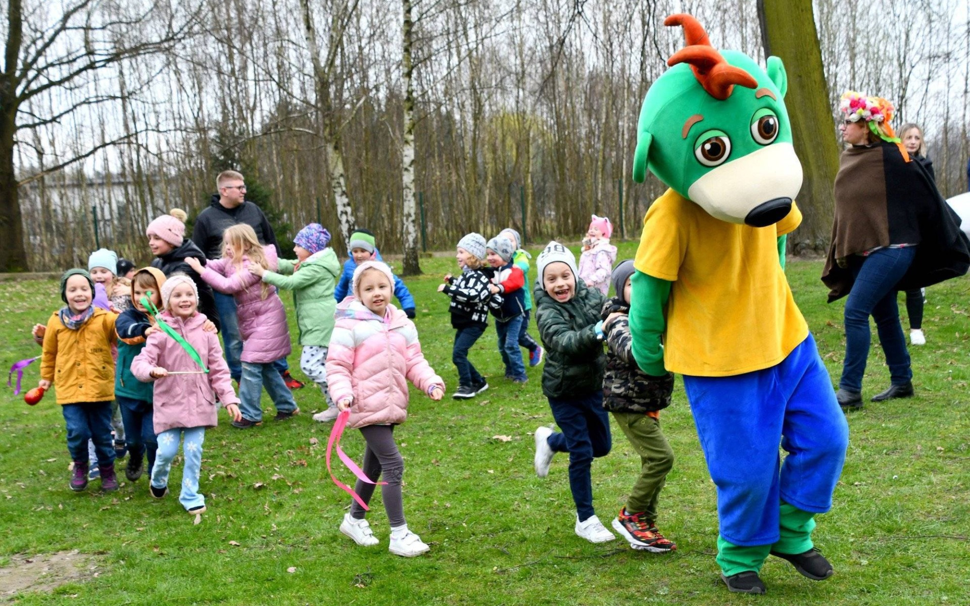 Przedszkolaki z Zaborza pożegnały zimę