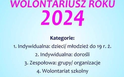 Plebiscyt na Wolontariusza Roku 2024