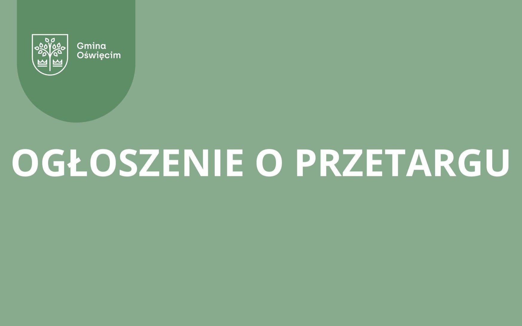 Ogłoszenie o przetargu