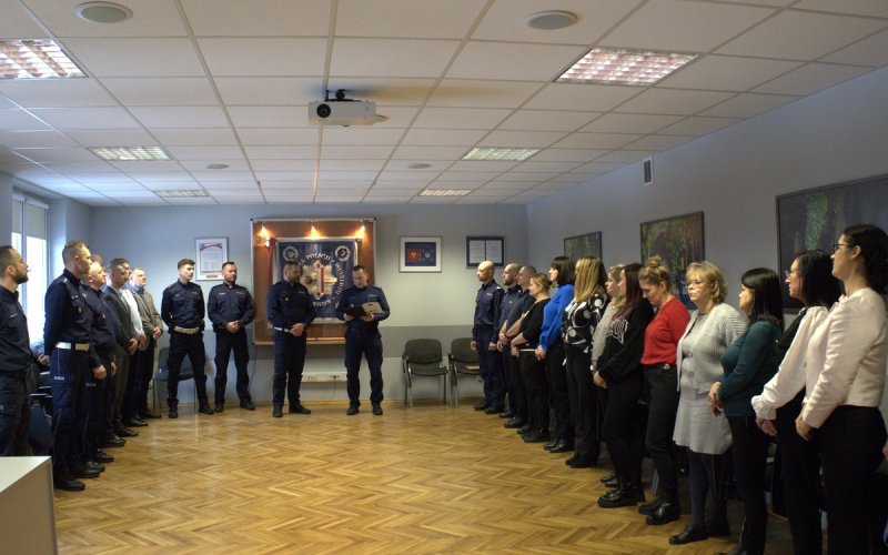 Oświęcim. Komendant powierzył pełnienie obowiązków na stanowisku Naczelnika Wydziału Ruchu Drogowego podkomisarzowi Przemysławowi Biesikowi