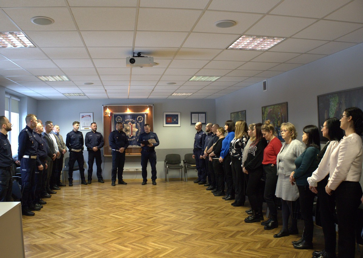 Oświęcim. Komendant powierzył pełnienie obowiązków na stanowisku Naczelnika Wydziału Ruchu Drogowego podkomisarzowi Przemysławowi Biesikowi