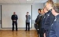 Oświęcim. Pożegnanie mł. insp. Marka Nowaka i powitanie podinsp. Arkadiusza Śniadka na stanowisku I Zastępcy Komendanta Powiatowego Policji w Oświęcimiu
