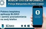 Małopolska policja rozpoczęła nadawanie w ogólnopolskiej aplikacji BLISKO.