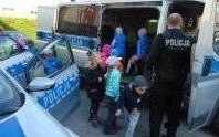 Oświęcim. Przedszkolaki zapoznawały się z policyjną służbą i zasadami bezpieczeństwa