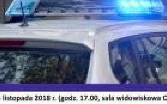 Brzeszcze. Policjanci zapraszają mieszkańców na debatę 26.11.2018