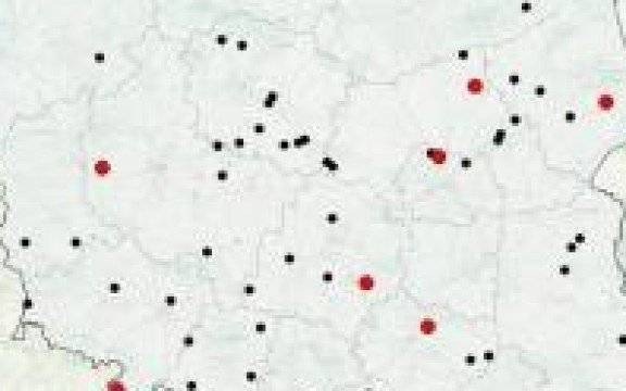 KGP. Mapa wypadków drogowych ze skutkiem śmiertelnym – WAKACJE 2019