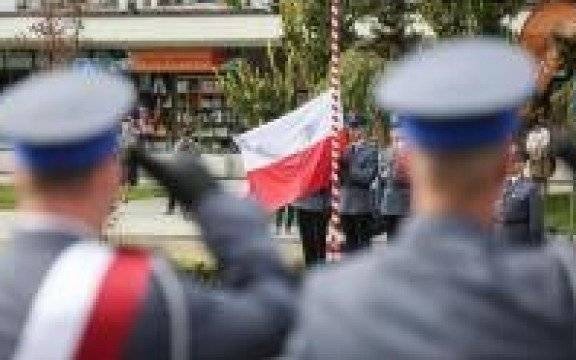 Nadanie sztandaru Komendzie Powiatowej Policji w Oświęcimiu