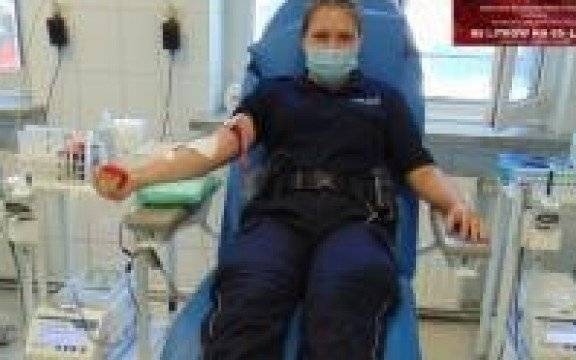 Oświęcim. Policjanci oddali krew w ramach akcji „95 litrów krwi, na 95-lecie Policji kobiecej”