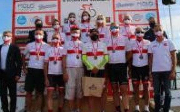 Zabezpieczenie Mistrzostw Polski w kolarstwie szosowym „Osiek 2020”. Rywalizowali także policjanci.