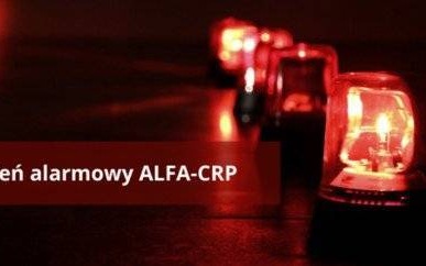 Stopień alarmowy ALFA-CRP na obszarze całego kraju